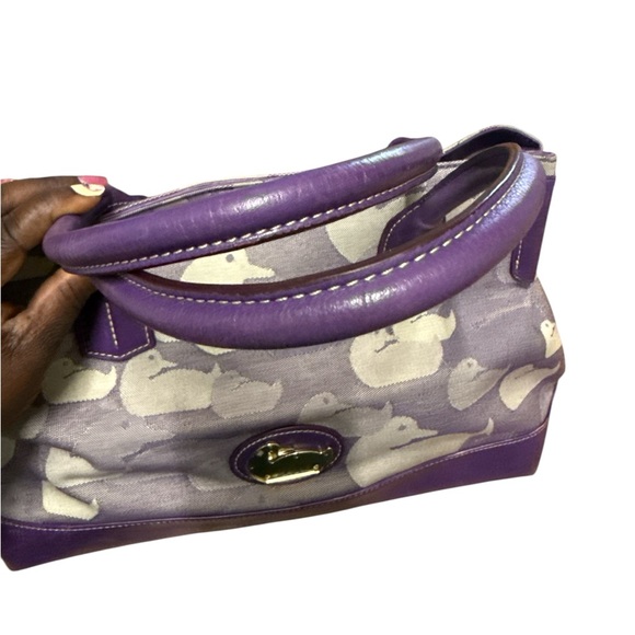 Dooney & Bourke Purple Tote Bag - Picture 7 of 8